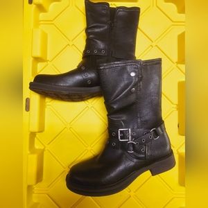 Womens Zodiac Black Riding Boots Size 8